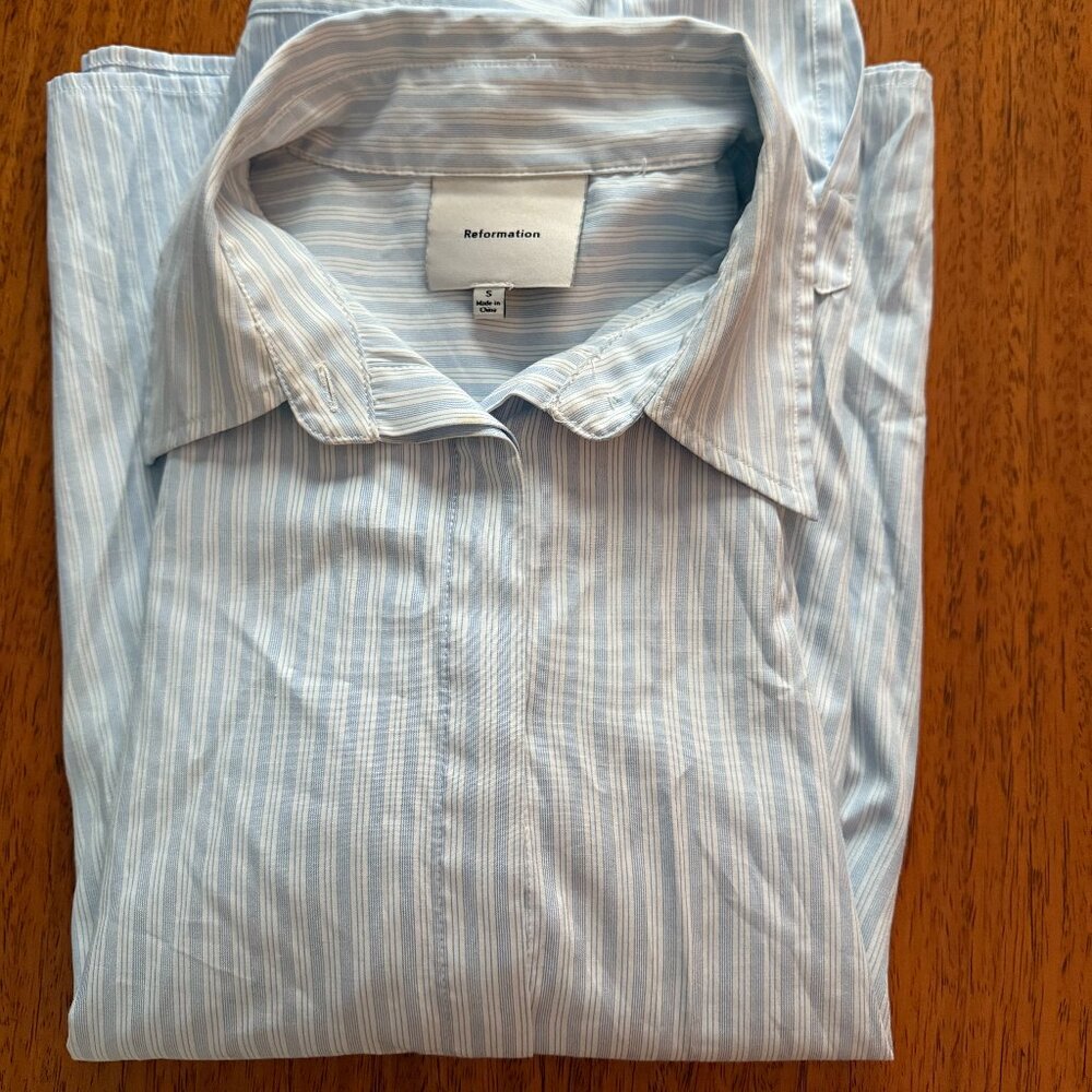 Reformation Collared Shirt - Small